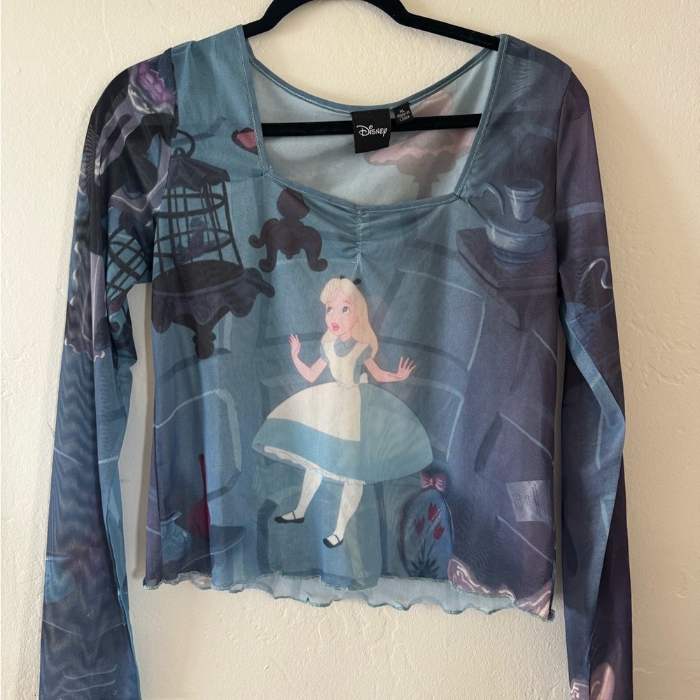 Disney Sheer Blue Top